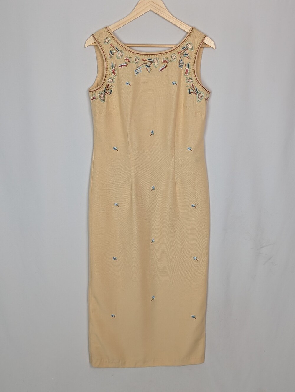 Vintage DressBarn Embroidered Maxi Dress